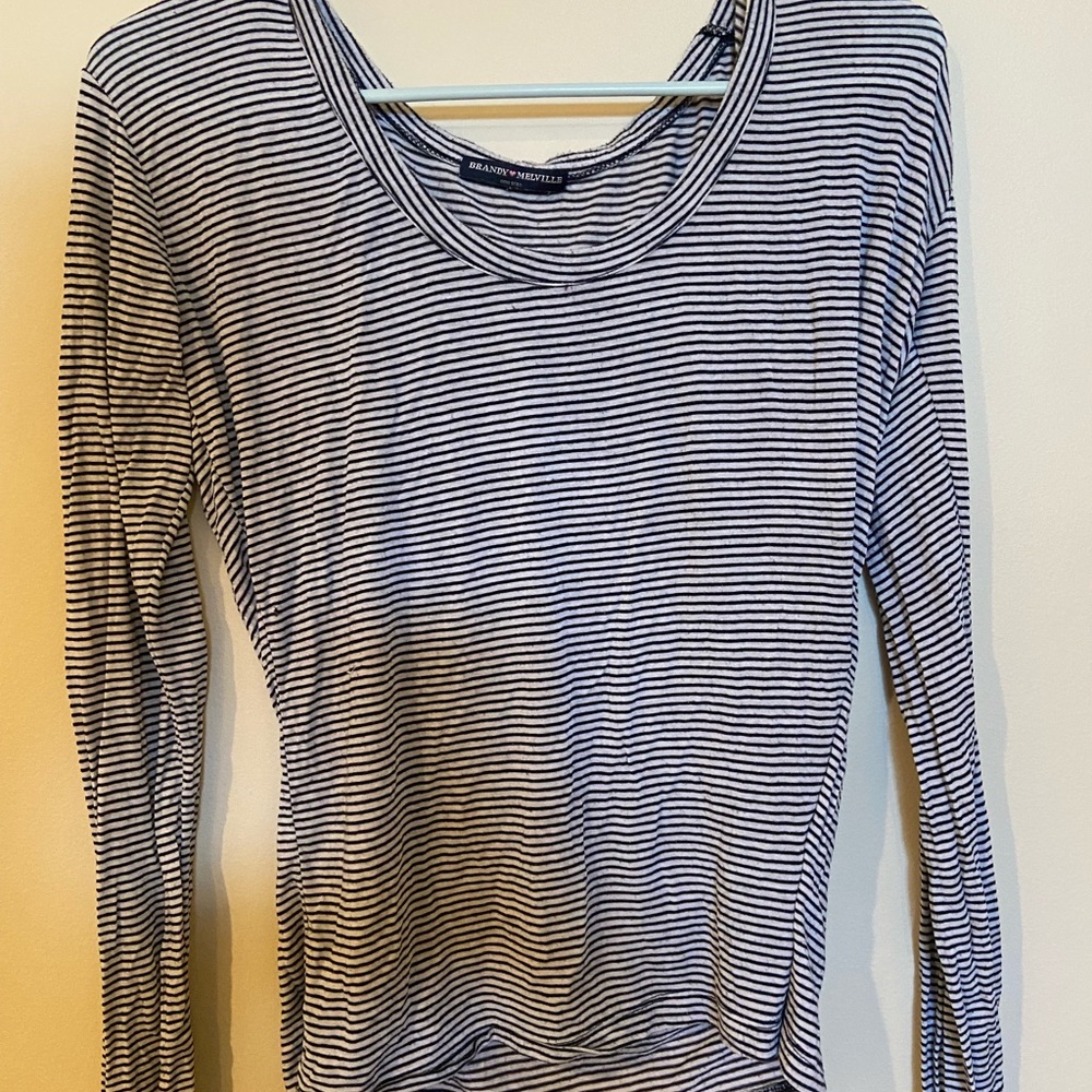 Brandy Melville Long Sleeve Striped Top